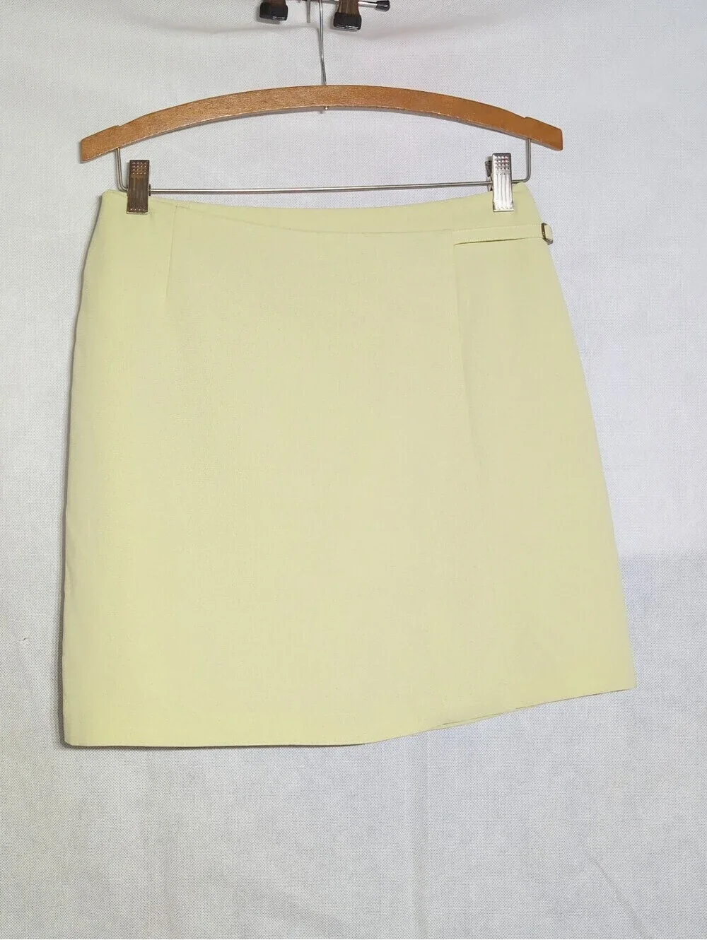 1980s Cue Design Australia Sz 6 /8 Short Sleeve Skirt Set Sage Tinted Cream